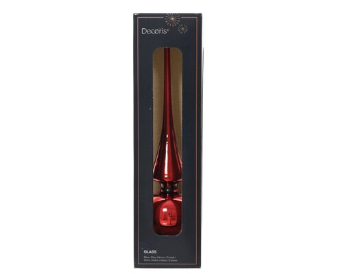 Decoris Piek glas  ossenbloed - D 6 x H 26 cm