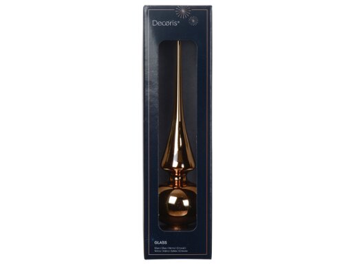 Decoris Piek glas  pecannoot bruin - D 6 x H 26 cm