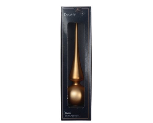 Decoris Piek glas  pecannoot bruin - D 6 x H 26 cm