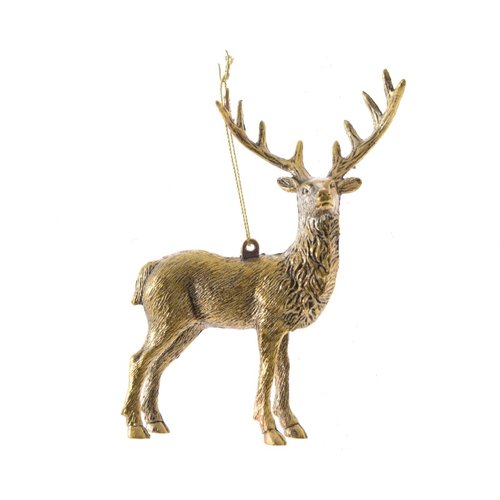 Decoris Rendier plastic - Goud antiek