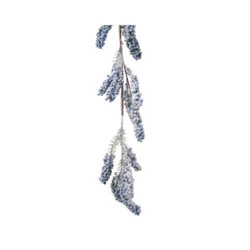 Decoris Slinger Presentation type foam snow berries - Blauw