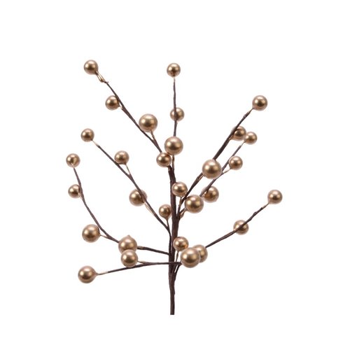 Decoris Steker foam foam berries - Goud