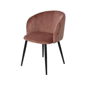 Decoris Stoel fluweel indoor - Roze
