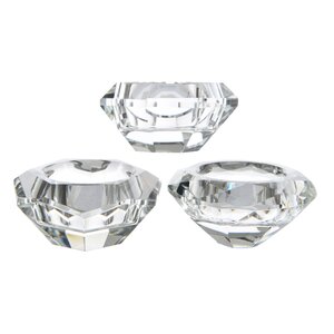 Decoris Theelichthouder kristal  helder - D 7 x H 3,5 cm