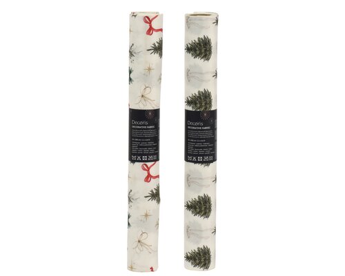 Decostof Kunststof - L120xB35cm Crème - 2 Varianten - afbeelding 1