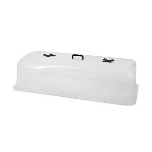 Deksel kweektafel B 77 x D 38 cm transparant