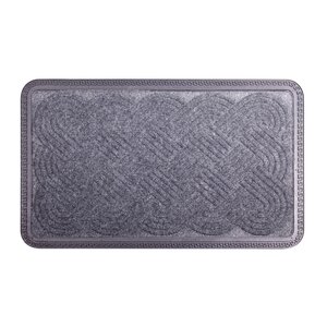 Deurmat 45 x 75 cm donker grijs