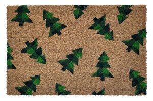 Deurmat kokos 'Christmas tree' 40 x 60 cm