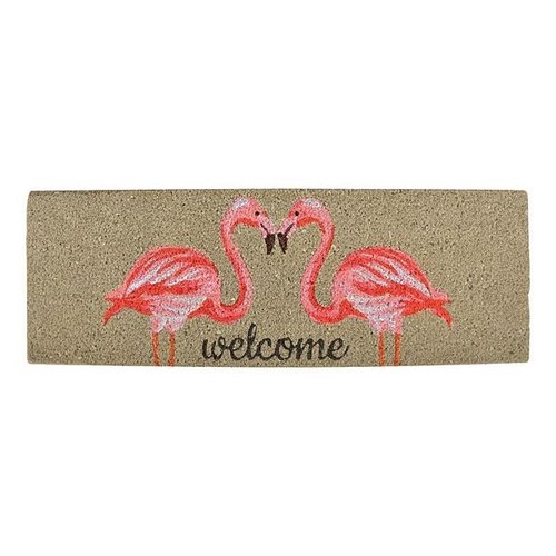 Deurmat kokos flamingo