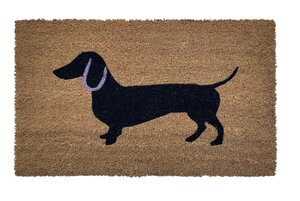 Deurmat kokos 'teckel' 45 x 75 cm