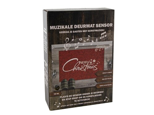 Deurmat onderlegger kerstmuziek 35x25cm