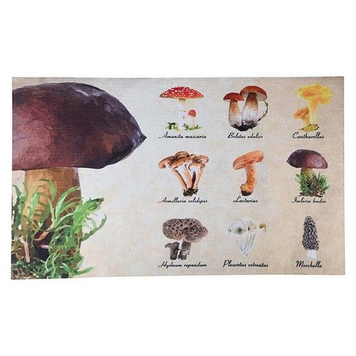 Deurmat paddestoelen