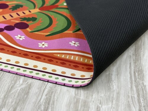 Deurmat palmboom kleur 40 x 60 cm - afbeelding 3