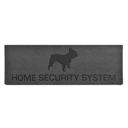 Deurmat reliëf "home security"