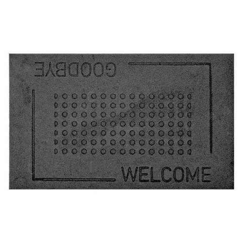Deurmat reliëf welcome/ goodbye