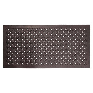 Deurmat rubber gevlochten XL
