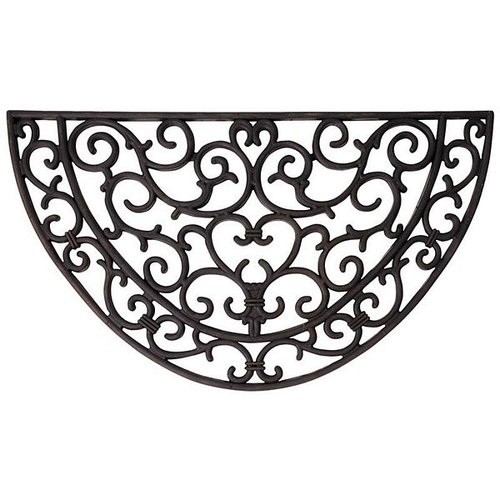 Deurmat rubber halfrond 68x40 cm