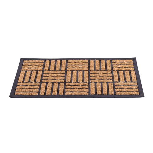 Deurmat rubber/kokos 45 x 75 cm - afbeelding 2