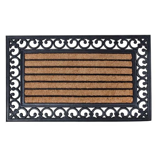 Deurmat rubber/kokos 75x45 cm