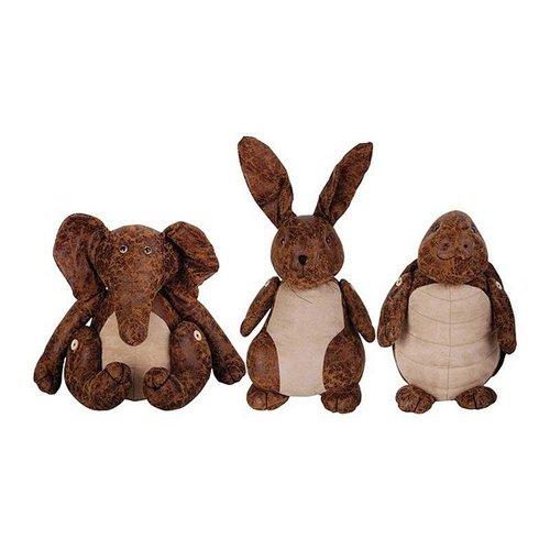 Deurstopper oud leer ass. L