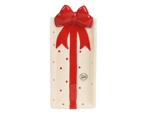 Dienblad dolomiet - L31,7xB13,5cm Rood/wit - afbeelding 2