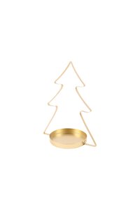 Dienblad kerstboom - D32xH41,5cm Goud - afbeelding 1