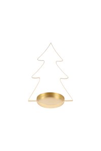 Dienblad kerstboom - D32xH41,5cm Goud - afbeelding 2