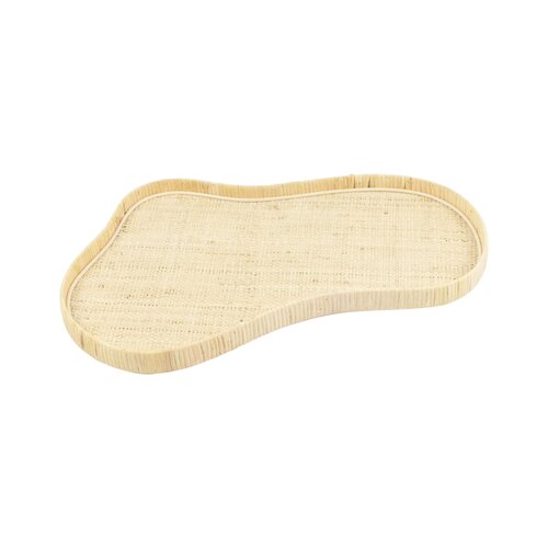 Dienblad rotan kidney 48 x 30 x 3,5 cm small natural
