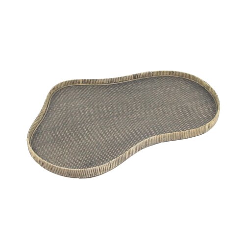 Dienblad Rotan Kidney 58 X 38,5 X 4 cm Large - Donkerbruin