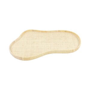 Dienblad Rotan Kidney 58 X 38,5 X 4 cm Naturel