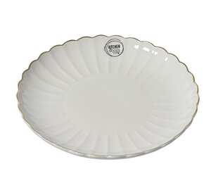 Dinerbord porselein d26.6h3.3cm wit - afbeelding 1