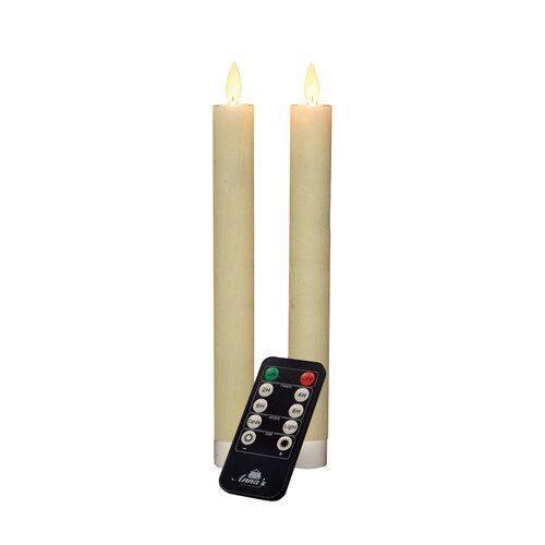 Dinerkaars bew.vlam wax 23cm ivr s2