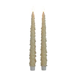Dinerkaars kerstboom 27cm ivoor