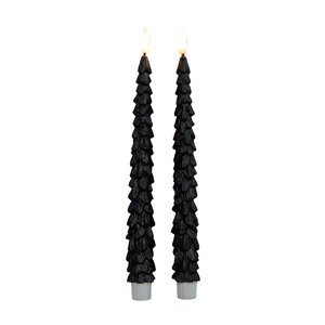 Dinerkaars kerstboom 27cm zwart