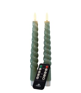 Dinerkaars swirl 3d 23cm jade 2st