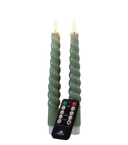 Dinerkaars swirl 3d 23cm jade 2st