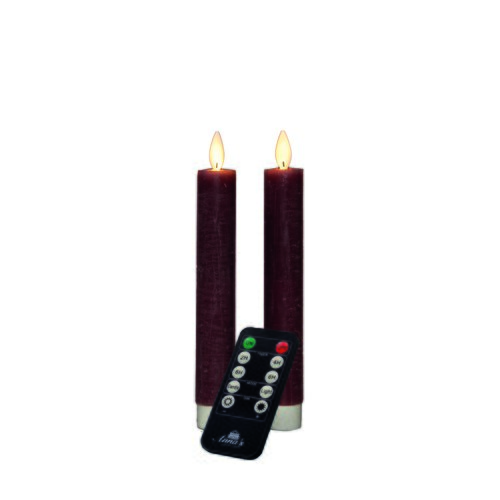 Dinerkaars wax 18cm antiek roze 2st