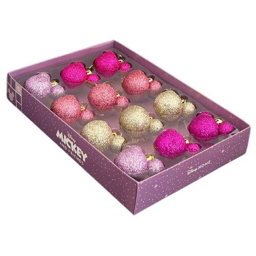 Disney Kerstballen Minnie Mouse - 12 stuks