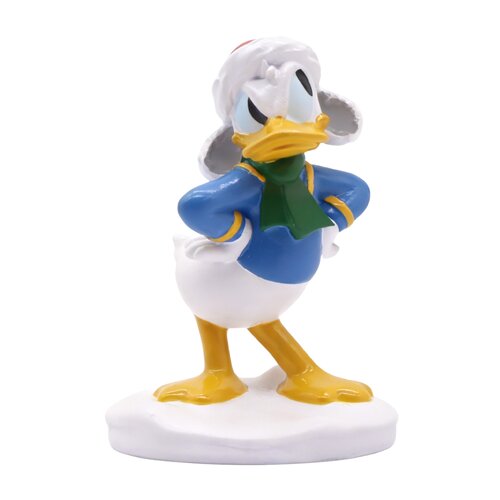 Disney kerstbeeldje in sneeuw Donald resin - D 5 x H 8 cm