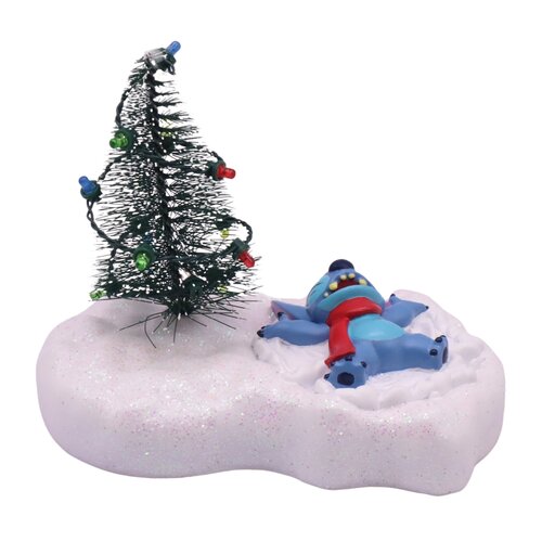 Disney kerstbeeldje Stitch sneeuw resin - 10 x 11 x 15 cm - afbeelding 2