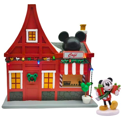 Disney kersthuis Mickey Mouse resin - 10 x 25 x 15 cm - afbeelding 2