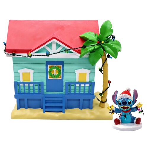 Disney kersthuis Stitch resin - 10 x 20 x 15 cm - afbeelding 1