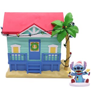 Disney kersthuis Stitch resin - 10 x 20 x 15 cm - afbeelding 2