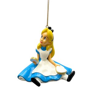 Disney Kerstornament Alice - B6,5xD10xH9cm Blauw - afbeelding 2