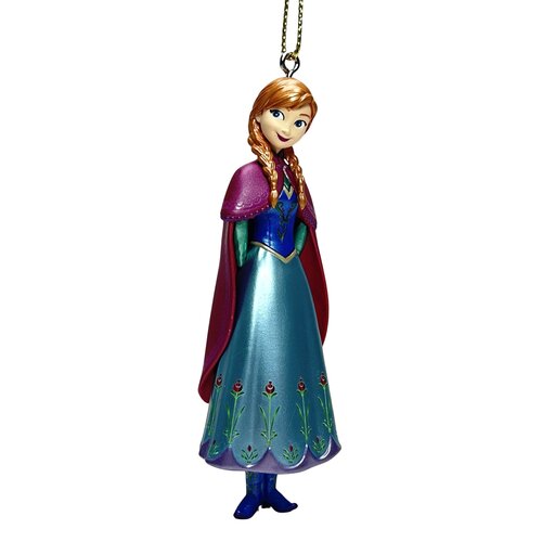 Disney kerstornament Anna metallic plastic 7,5 cm