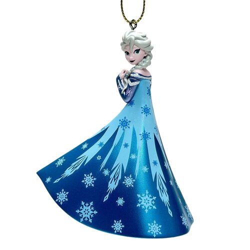 Disney kerstornament Elsa metallic plastic 9,5 cm