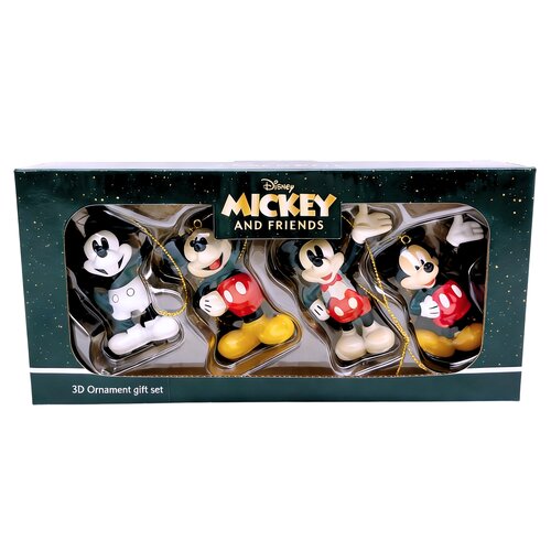 Disney kerstornament giftset Mickey resin - 7 x 9,5 x 20 cm