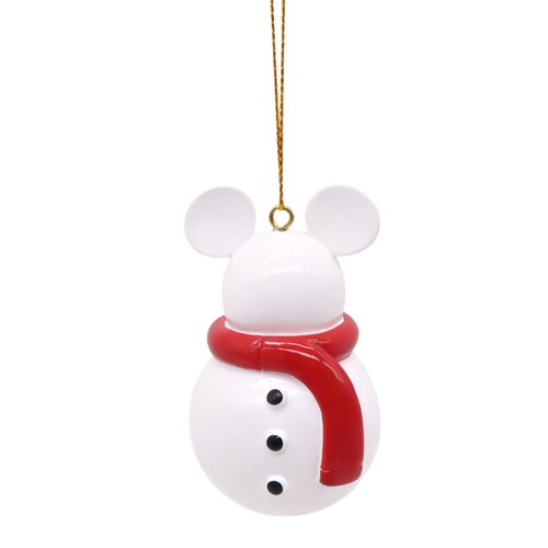 Disney kerstornament Mickey snowman resin - 4 x 3 x 8 cm