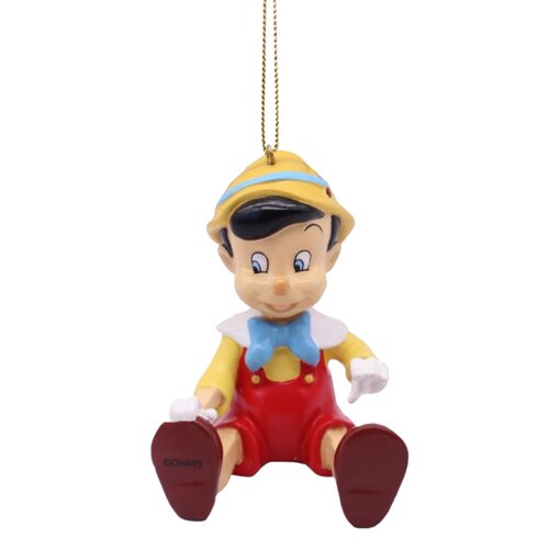 Disney kerstornament Pinocchio resin - 5,5 x 6 x 9 cm - afbeelding 2