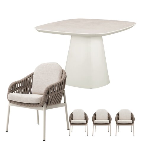 Royal Seasons Doha 4-zits tuinset - afbeelding 1